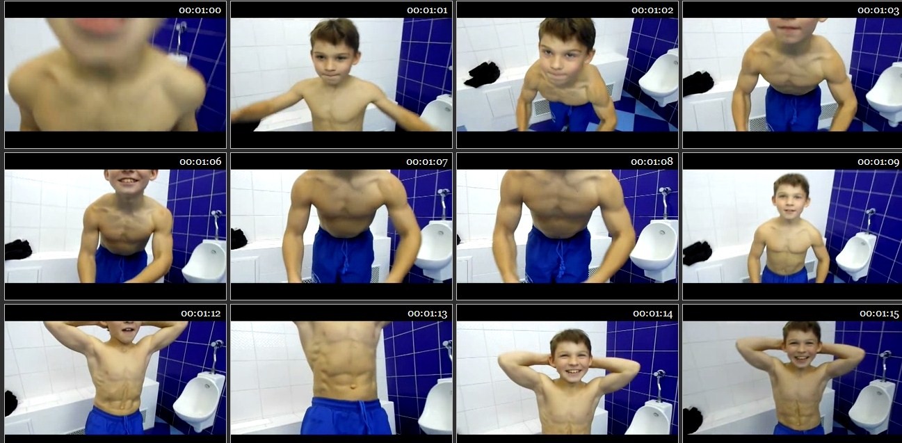 bodybuilding at 9 and 15 years (