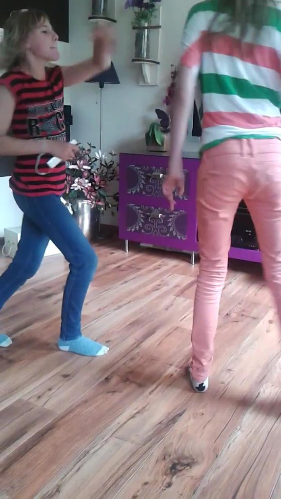 My friends playing Just Dance 4_