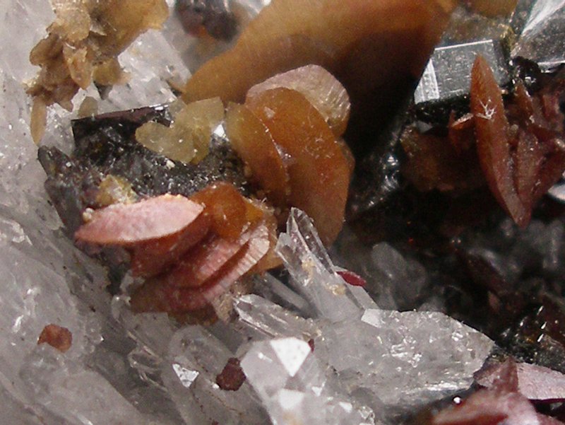 quartz -siderite et blende-detai