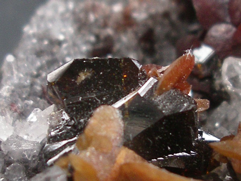 quartz -siderite et blende-detai
