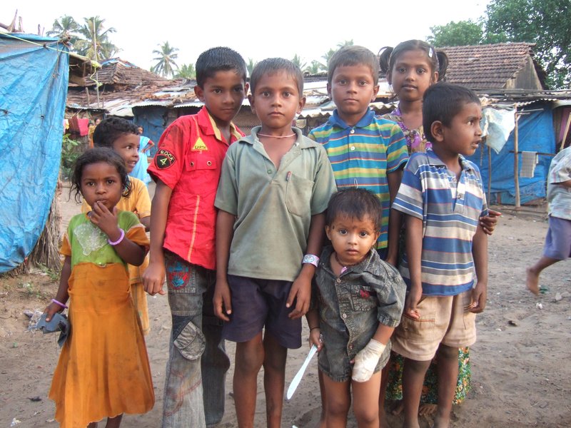 Children in Camp. Calangute, Goa
