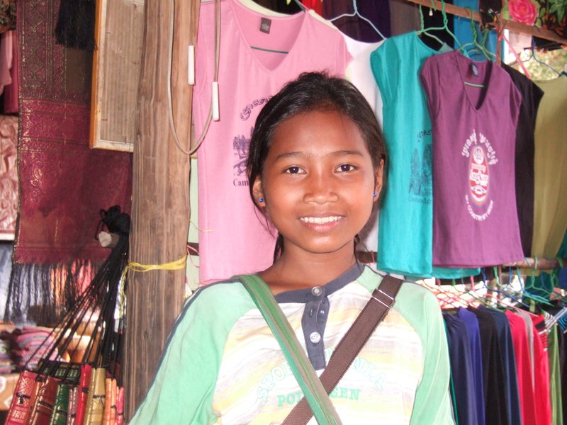 Market Girl in Siem Reap, Cambod