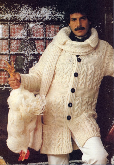 A man and his chicken_  1970s me