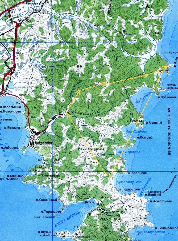 Карта Андр-Гамов - 3 (треугольни