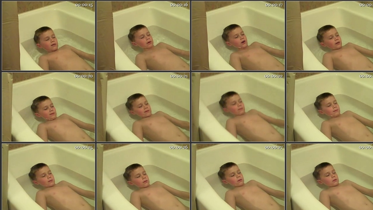Drew falls alseep in the bath v