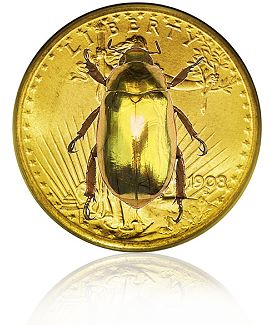 Gold bug coin