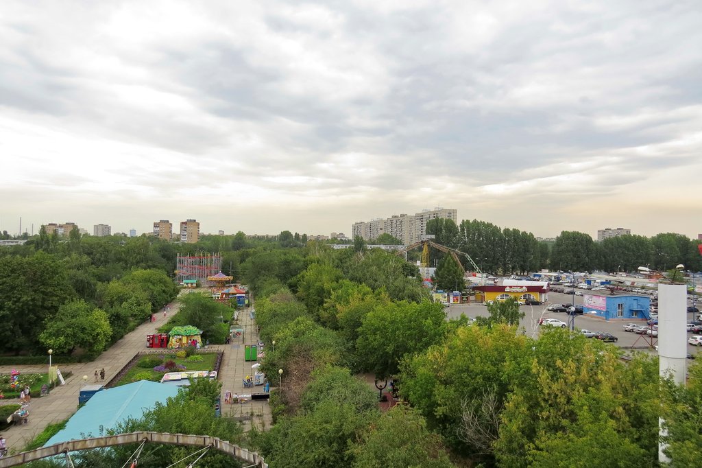 тольятти. парк культуры и отдыха, вид с верху