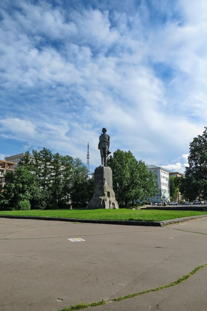 Нижний Новгород, площадь Горького, достопримечательности, памятник, пешеходная улица