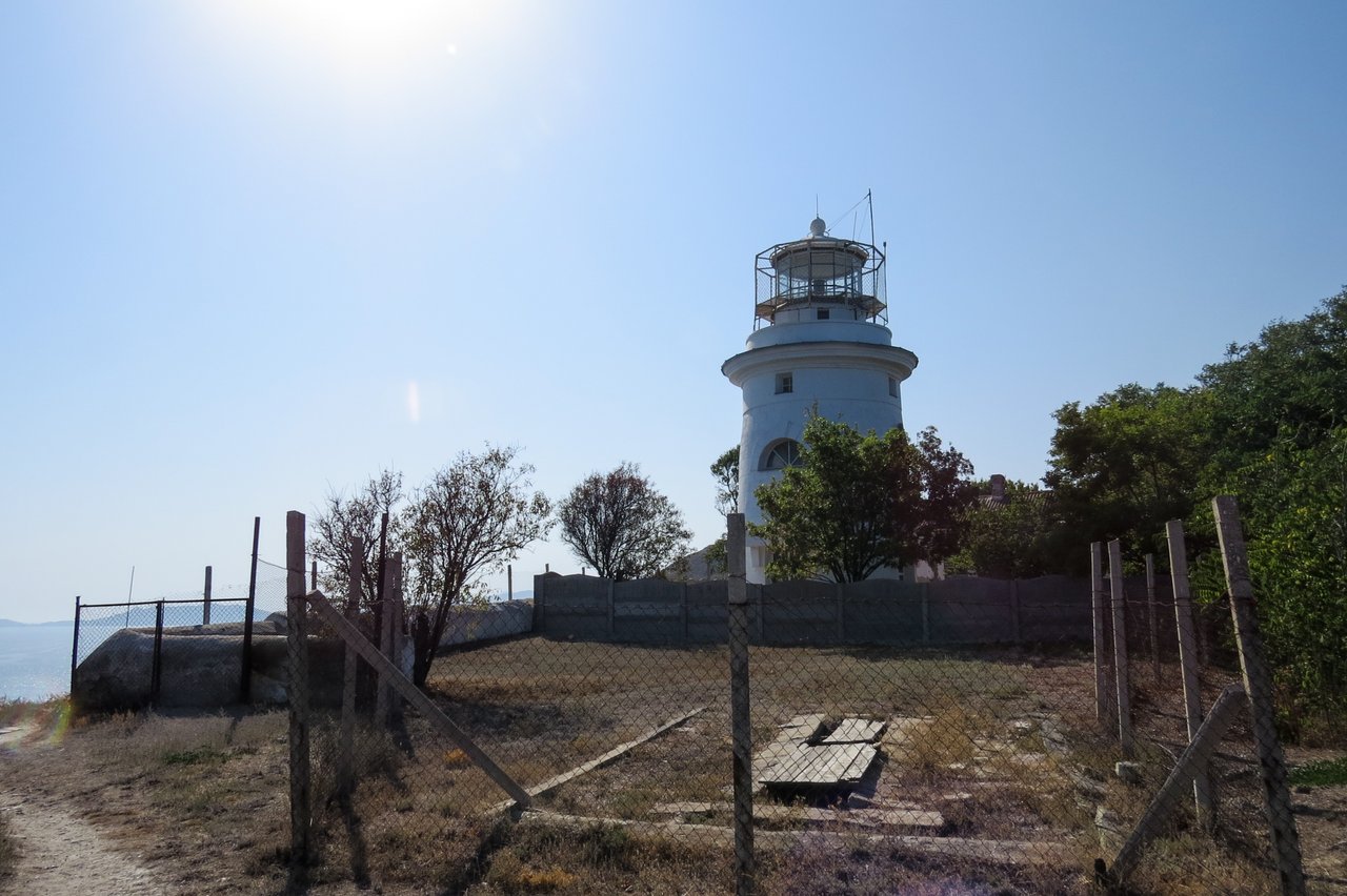 Крым, Феодосия, маяк, море