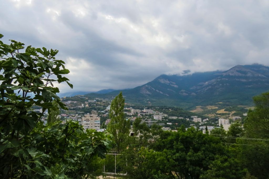 Ялта, Крым, 444 ступеньки, панорама, горы
