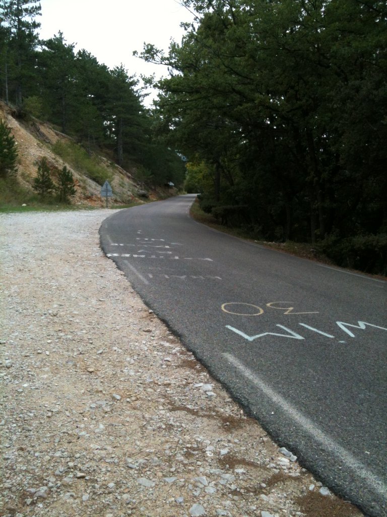 halfway up to Ventoux, the 16% j